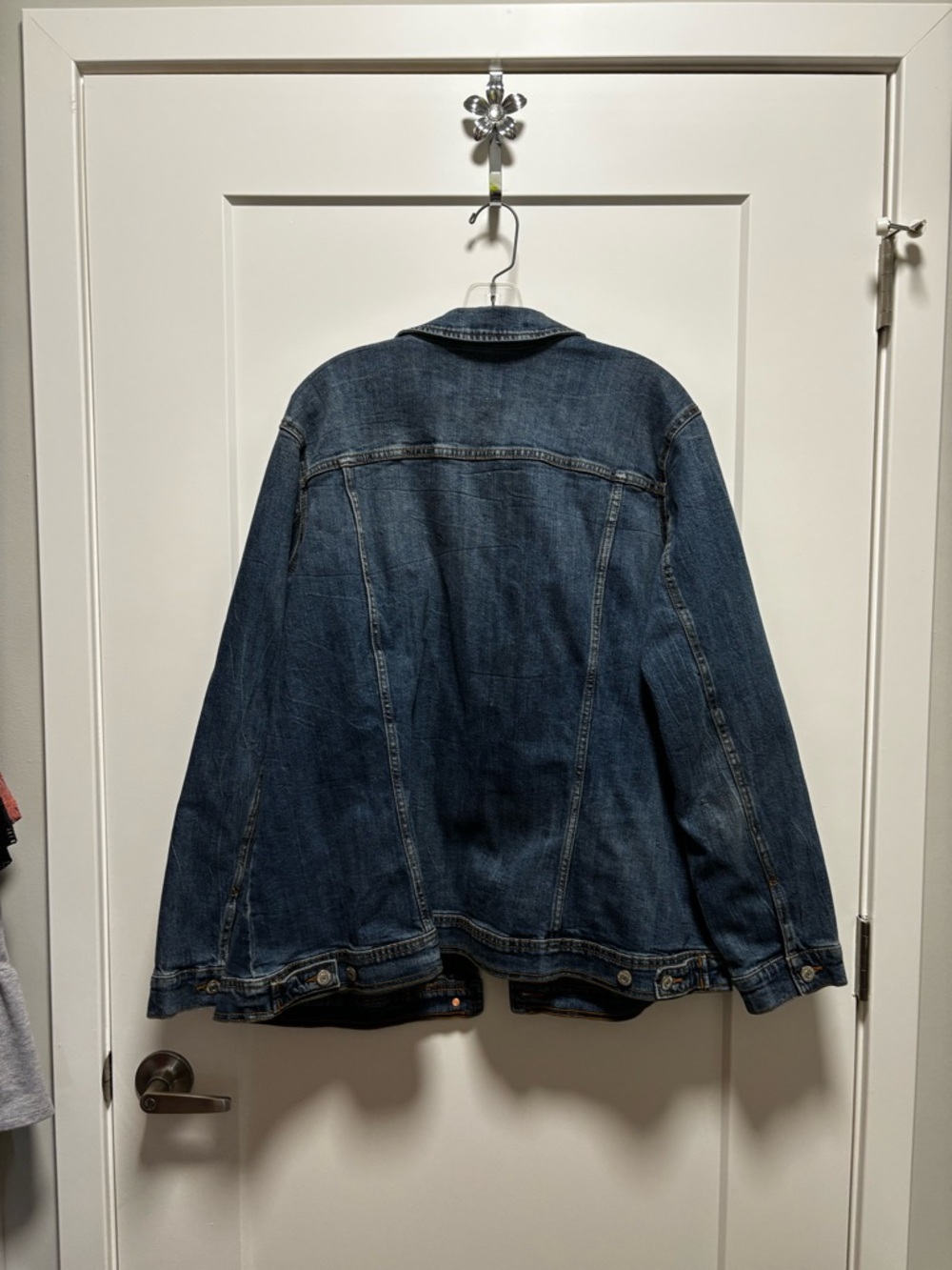 Old Navy Dark Blue Denim Jean Jacket - Picture 2 of 3
